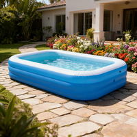 Piscine gonflable personnalisée, grande piscine flottante, matériau PVC avec coins renforcés pour bateau à rames ou bateaux tamponneurs