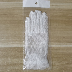 Gants de dentelle de mariage pour femmes élégant nœud papillon gant court été maille <span class=keywords><strong>mitaines</strong></span> minces doux élastique Sexy gant - Product Image 3