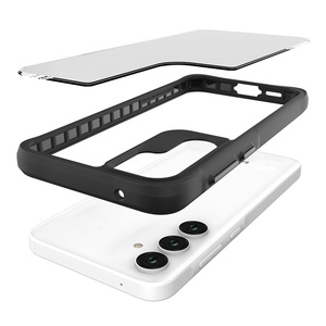 Étui de protection antichoc Lichicase avec bord en TPU flexible et dos <span class=keywords><strong>rigide</strong></span> en PC pour iPhone 16, 16 Plus, 16 Pro, 16 Pro Max, <span class=keywords><strong>coque</strong></span> transparente - Product Image 6