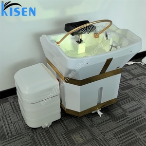 Kisen 2025 – Évier de lavage mobile et portable sans plomberie, avec machine de fumigation pour thérapie capillaire, réservoirs d'eau de 60L et 18L – Vente chaude, MOQ 1 - Product Image 4