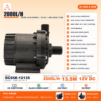 Pompe sans balais 12VDC ZKSJ Factory 2000L/H 13.5M 52W pour machine de gravure laser, unité de refroidissement, faible bruit