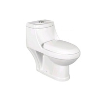 Inodoro Inteligente GREPL de Fácil Limpieza, Inodoro de Cerámica para Baño, Montado en el Suelo, con Doble Descarga por Gravedad, Diseño Moderno de Dos Piezas, Color Blanco