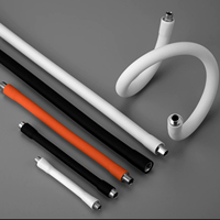 Kit de bricolage : Tube flexible en silicone, support métallique universel, accessoires en forme de serpent pliables pour lampe de bureau LED