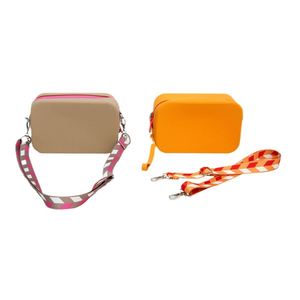Women's Fashion Large Silicone Candy Pattern Crossbody Bag Waterproof Makeup <b>Case</b> Zipper Cosmetic Coin Purse for Brush Storage - Product Image 6