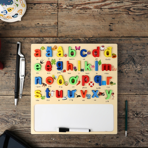 2025 venta al por mayor nuevo diseño Montessori rompecabezas de dibujos animados de madera juego de mesa juguetes educativos para niños en minúsculas vietnamitas - Product Image 3