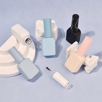 12ml 14ml bouteille de vernis à ongles vide claire unique personnalisée avec bouchon