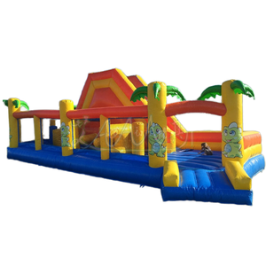 <span class=keywords><strong>Trampoline</strong></span> gonflable personnalisé en forme <span class=keywords><strong>de</strong></span> cocotier, structure <span class=keywords><strong>de</strong></span> jeu d'obstacles <span class=keywords><strong>pour</strong></span> enfants, grand toboggan gonflable sec - Product Image 1