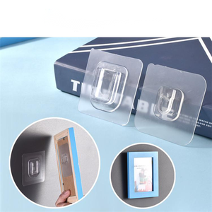 0.8mm Thickness Traceless Sticker <strong>Hook</strong> Multifunctional Bathroom <strong>Kitchen</strong> Double-sided <strong>Hook</strong> for Mounting Sockets and Routers - Product Image 3