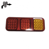 MC333 Nouveau feu arrière combiné carré à LED 12V 48 LED ambre rouge blanc