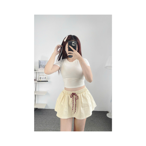 Best Selling Women’S Big Size <b>Skirt</b> – <b>Elastic</b> Waist Flared <b>Skirt</b> With Inner Shorts Many Sizes <b>Elastic</b> Waist Free Sample - Product Image 3