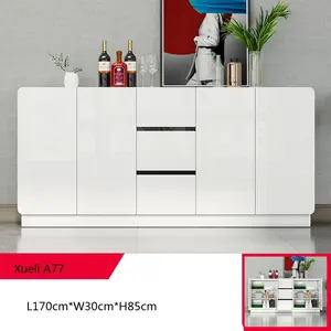 Luxury Durable Using Various Sideboard Buffet Table Solid Wood Wooden Side Cabinet Pantry Cabinet In Dinning Room