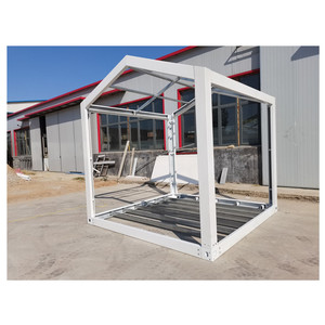 Panel sándwich con estructura de acero, compra barata, prefabricada, plana, embalada, portátil, plegable, contenedor de envío, casas, casa - Product Image 1