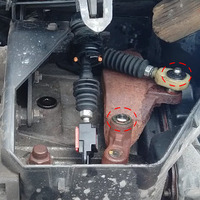 Bushing Kabel Tuas Persneling Baja Tahan Karat Standar DIN untuk Ford Fiesta Focus Fusion C-Max Klip Selongsong Tuas Persneling Manual