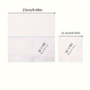 50 Pcs MR MRS Engagement Dinner Table Decoration Creative Decoration Paper Napkins for Wedding - Product Image 3