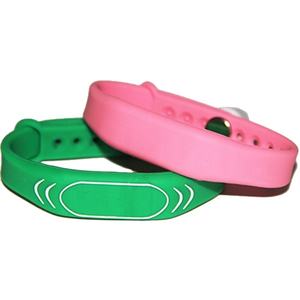 Pulseras de silicona RFID T5577 de 13,56 MHz con código QR, logotipo personalizado, pulseras de pago impermeables ajustables - Product Image 2