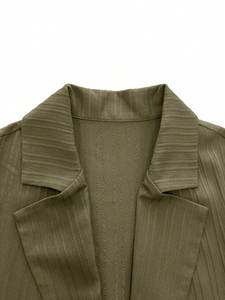 Abaya Kimono Robe Musulmane Turquie Dubaï Islam Vêtement Extérieur Kaftan Manches à Boutons Champignon Modeste Abaya Ouverte avec Ouverture pour les Mains - Product Image 4