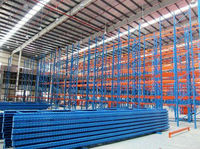 Estantería de Almacenamiento de Acero Laminado en Frío de 5 Niveles, Resistente, Anticorrosiva, Sin Pernos, Estándar