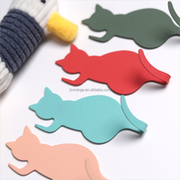 Offre Spéciale mignon chat queue forme décorative métal mur porte vêtements manteau crochet support fer chat clé cintre