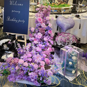 Fleur artificielle en soie pour fête d'anniversaire, cascade de fleurs décorative pour table, vitrine de galerie d'art, suspension pour scène de mariage - Product Image 1