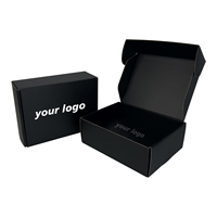 Boîte cadeau de luxe biodégradable en papier, personnalisable avec logo et motif imprimé, service d'impression Nicro, emballage avion.
