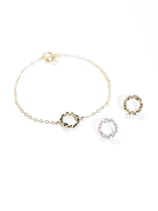 Bracelet en diamants blancs brillants 02, sur mesure, or 14 carats et argent sterling, bijoux fins, fabricant en gros, bracelet tendance - Product Image 2