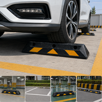 Butée de roue en caoutchouc pour le contrôle du trafic, économique, avec prismes réfléchissants haute intensité, pour parking de haute qualité