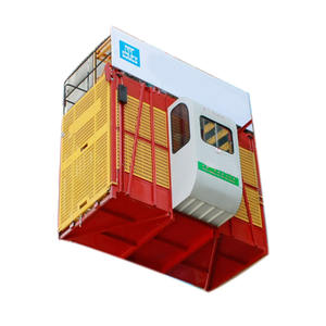 כלובים כפולים בודדים בניין להניף בניין להרים מעלית מעלית עבור נוסע וחומר בנייה - Product Image 1