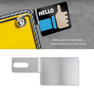 Soporte de Extensión para Placa de Matrícula de Motocicleta de Acero Inoxidable, Soporte Trasero Universal para Motocicleta al por Mayor - Product Image 1