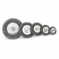 Brosse à fil métallique plissée de type plat avec tige hexagonale en fil noir pour le polissage des surfaces, le nettoyage, l'ébavurage et l'élimination des scories de soudure