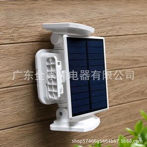 Solar Wall <b>Light</b> 3-Head <b>Led</b> With <b>Motion</b> <b>Sensor</b> Solar Panel Outdoor Waterproof Street Lamp - Product Image 4