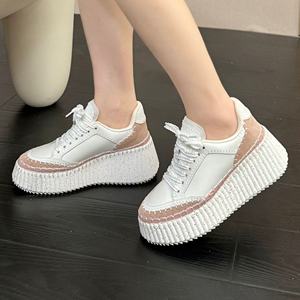 Zapatos deportivos transpirables de alta calidad con cordones, zapatos casuales cómodos para mujer, zapatos de plataforma a la moda - Product Image 6