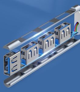 <strong>USB</strong>-C Hub Adapter with 4 High-Speed Ports for PC Laptop &amp; Mobile <strong>Devices</strong> Silver &amp; Grey <strong>USB</strong> 2.0 <strong>Interface</strong> - Product Image 4