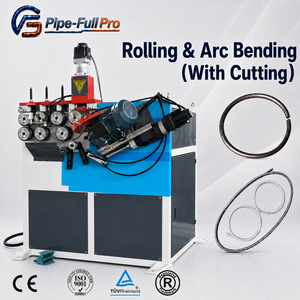CNC Tube Rolling Bending Cutting <b>Machine</b> Ring Circle Forming Round Square Rectangular Steel Aluminum <b>Pipe</b> Forming - Product Image 1