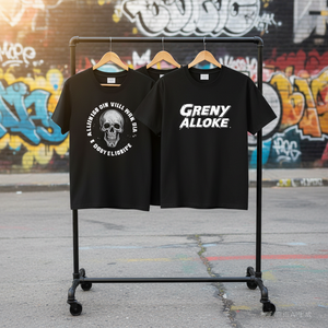 T-shirt nera personalizzata con stampa grafica |   Supporto OEM/ODM - Product Image 3