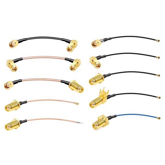 Customized Rg0.81 Rg1.13 Rg1.37 Rg178 Rg174 Rg316 Rg58 LSR Antenna RF Cable With Sma TNC BNC Connectors