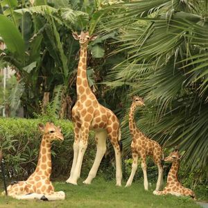 Aanpassen Levensgrote Glasvezel Hars Olifant Dieren Sculptuur/Glasvezel Safari Giraffe <span class=keywords><strong>Status</strong></span> - Product Image 2