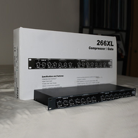 Compresseur/Gateur double canal 266XL avec suppression de rétroaction électronique professionnelle Dbx pour égaliseur graphique audio