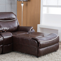 Hot Sale Modern Fashion Wohnzimmer Leder 3-Sitzer Soft Recliner Sofa Set