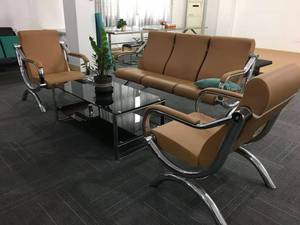 Bộ ghế <span class=keywords><strong>sofa</strong></span> sang trọng 5 chỗ ngồi với thiết kế ghế <span class=keywords><strong>sofa</strong></span> văn phòng bằng da cao cấp, ghế <span class=keywords><strong>sofa</strong></span> văn phòng bằng da PU - Product Image 2