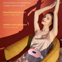 Ceinture de massage intelligente à chaleur et vibrations pour le dos et l'abdomen, avec grand écran, pour réchauffer l'utérus