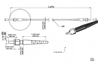 Cordon de raccordement en fibre optique UV Quartz avec connecteurs SMA905/FSMA/FC ST, 200-1200nm, pour spectroscopie UV-Visible-NIR, câble fibre optique SURFIBER/OEM