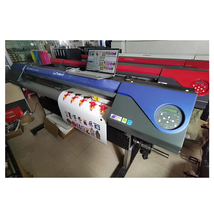 Plóter de corte Roland de segunda mano, impresora Digital VS540, pegatina de vinilo solvente ecológico, máquina de impresión y corte
