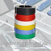 Câble solaire en cuivre étamé torsadé en silicone 1500V DC 2,5-16mm 20 AWG |   pour les centrales photovoltaïques