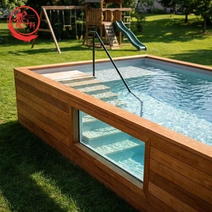 <span class=keywords><strong>Piscine</strong></span> hors sol en fibre de verre de 20 pieds, taille personnalisée, petite <span class=keywords><strong>piscine</strong></span> d'été pour jardin, avec <span class=keywords><strong>escalier</strong></span> en bois, conteneur de <span class=keywords><strong>piscine</strong></span> en FRP, pour la natation en extérieur - Product Image 1