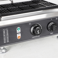 1550W Commercial belge gaufrier 10 pièces antiadhésif industriel gaufrier température temps contrôle nouveau Snack Machine