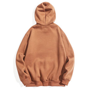 Pull décontracté surdimensionné à manches longues pour homme avec cordon de serrage, imprimé en sérigraphie, en tissu polaire respirant polyester/coton pour l'automne - Product Image 2