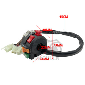 Mochi Motorcycle Handlebar Switch 22mm NMAX Multi Functional Integrated <b>Control</b> With <b>Wiring</b> Harness - Product Image 3