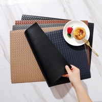 Napperon Tissé 43x30cm Prix Usine, Tapis de Table Imperméable Couleur Unie Antidérapant pour Maison et Hôtel