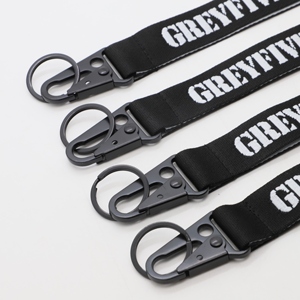 Custom Screen Printing Short Wrist Lanyard with Heavy Duty Carabiner for Car Enthusiasts Forged Themed Nylon Key Lanyards - Product Image 2