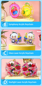 Gantungan kunci liontin dua sisi akrilik bertema Anime kustom ornamen aksesori tas - Product Image 5